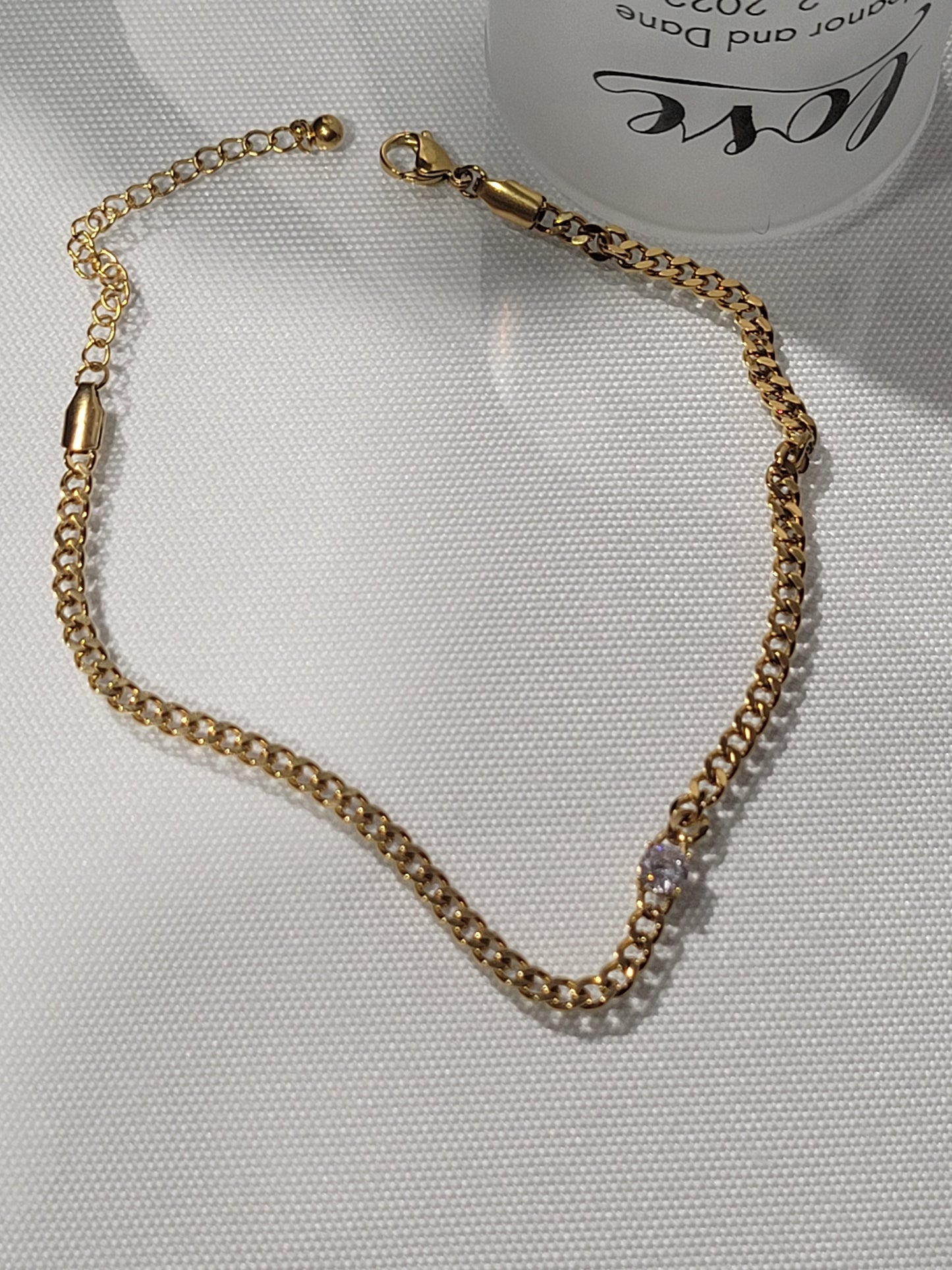 DAINTY CUBAN LINK ANKLET