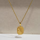 FEARLESS QUEEN 18K GOLD PENDANT NECKLACE